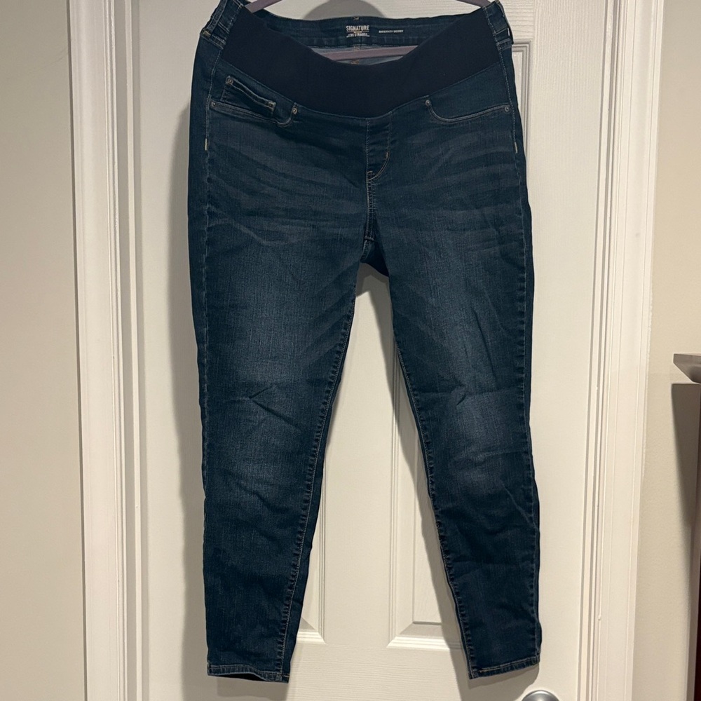 Women's Dark Blue Levi’s Maternity Skinny Jeans